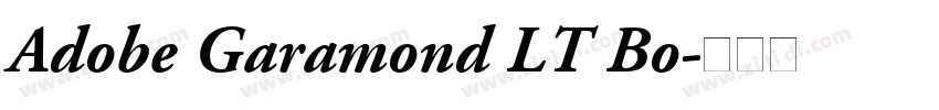 Adobe Garamond LT Bo字体转换